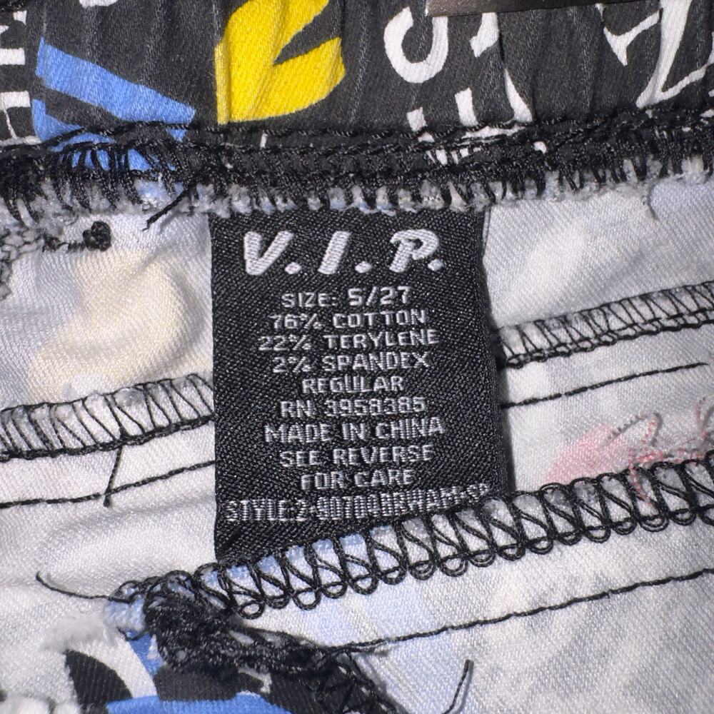 VIP JEANS Graphic Print Jogger Pants - Size 5/27 - Picture 7 of 7